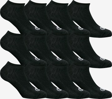 Champion Authentic Athletic Apparel Ankle Socks ' Legacy No Show Socks ' in Black