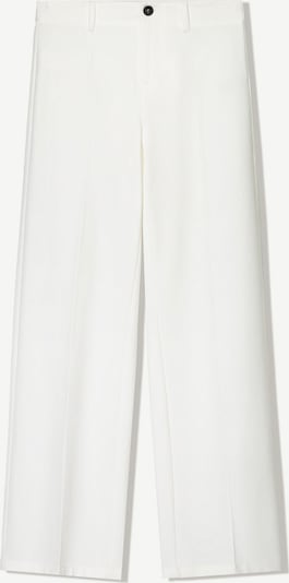 Bershka Suorat housut värissä valkoinen, Tuotenäkymä