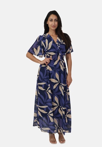 Elara Kleid in Blau: Vorderseite