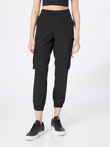 DKNY Performance Tapered Workout Pants in Black: front