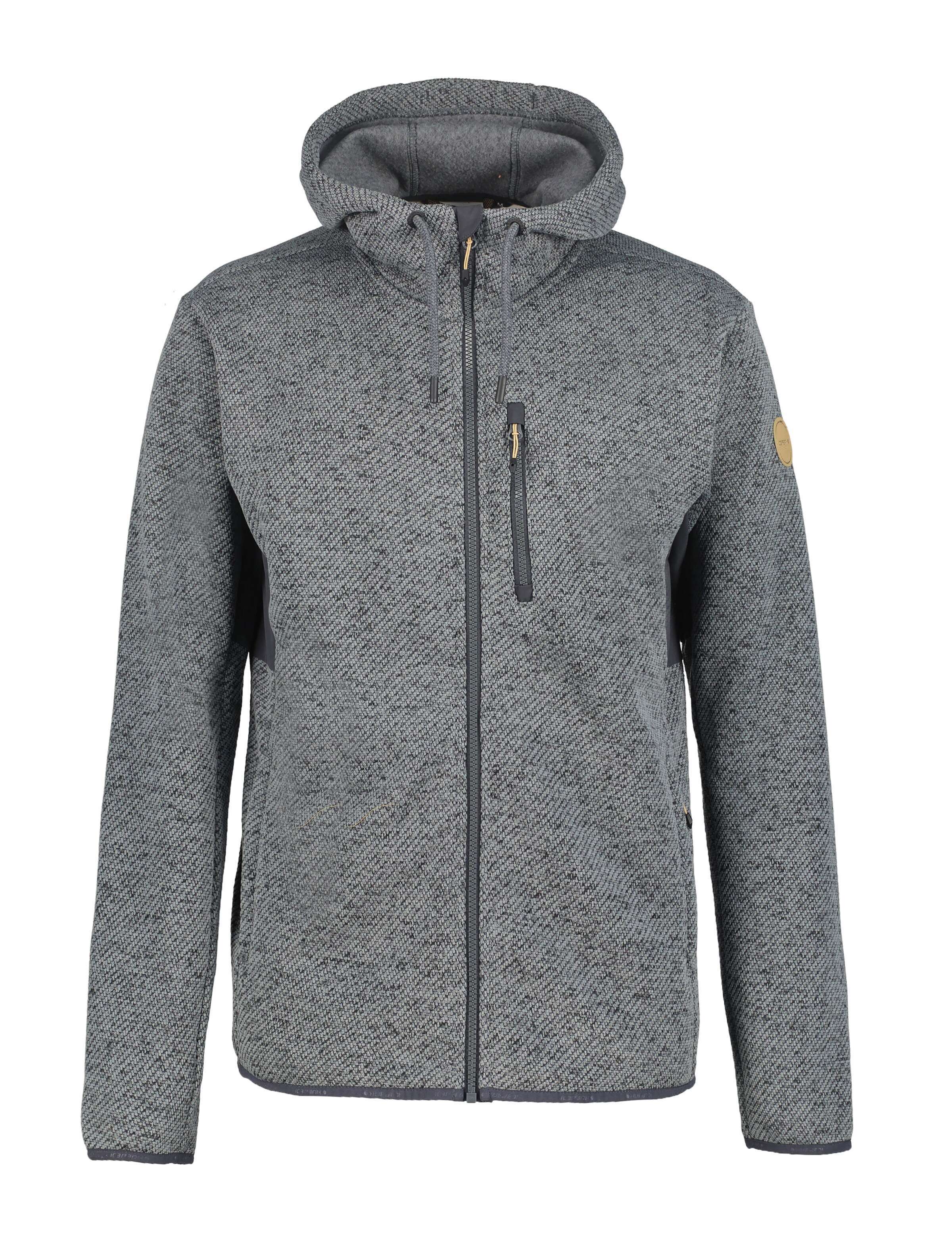 ICEPEAK Fleecejacke in Grau: Vorderseite