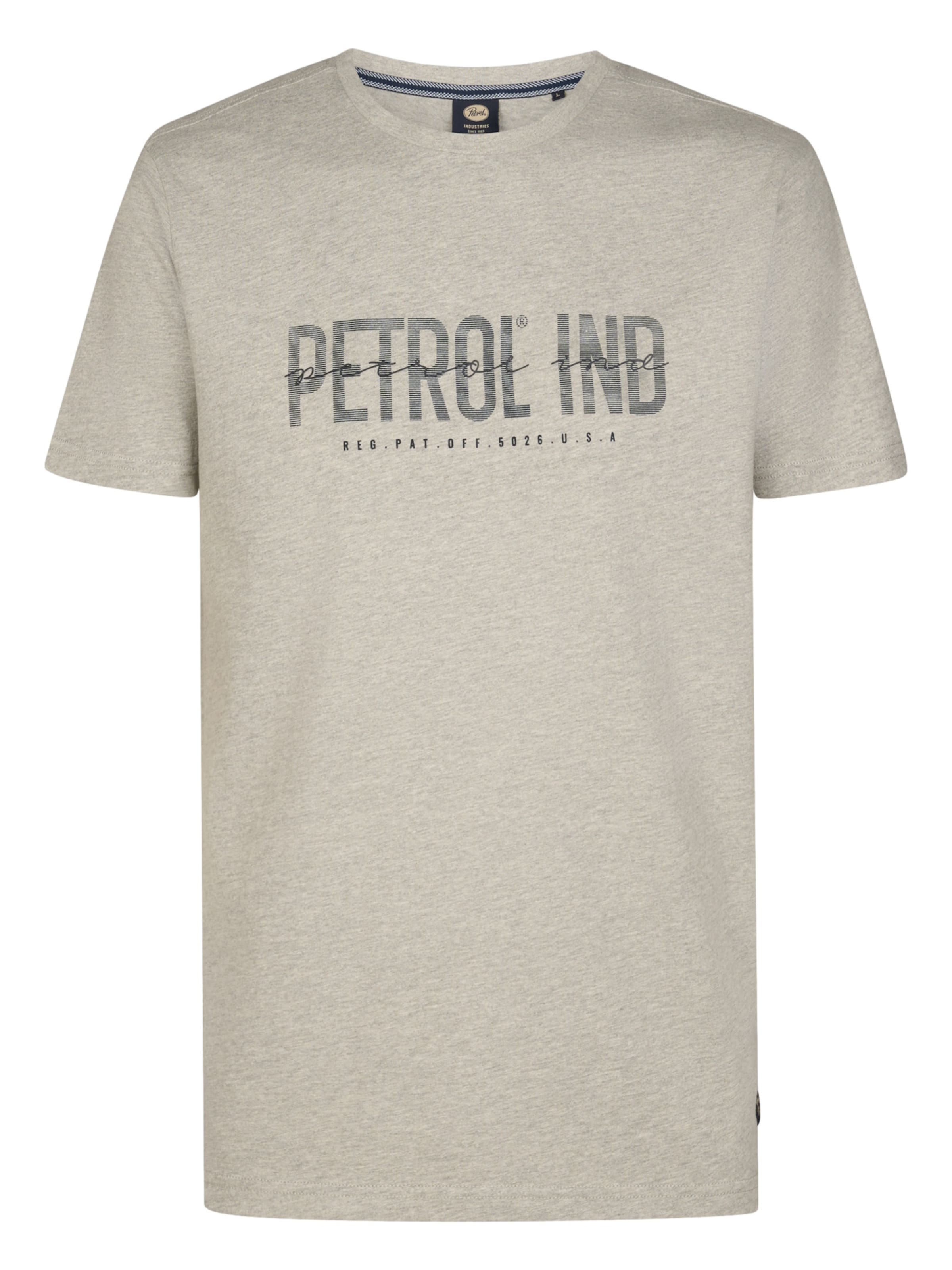 T-Shirt Petrol Industries en gris : devant