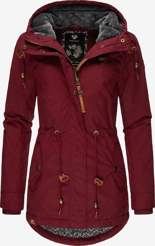 Ragwear Winterjas in Rood: voorkant