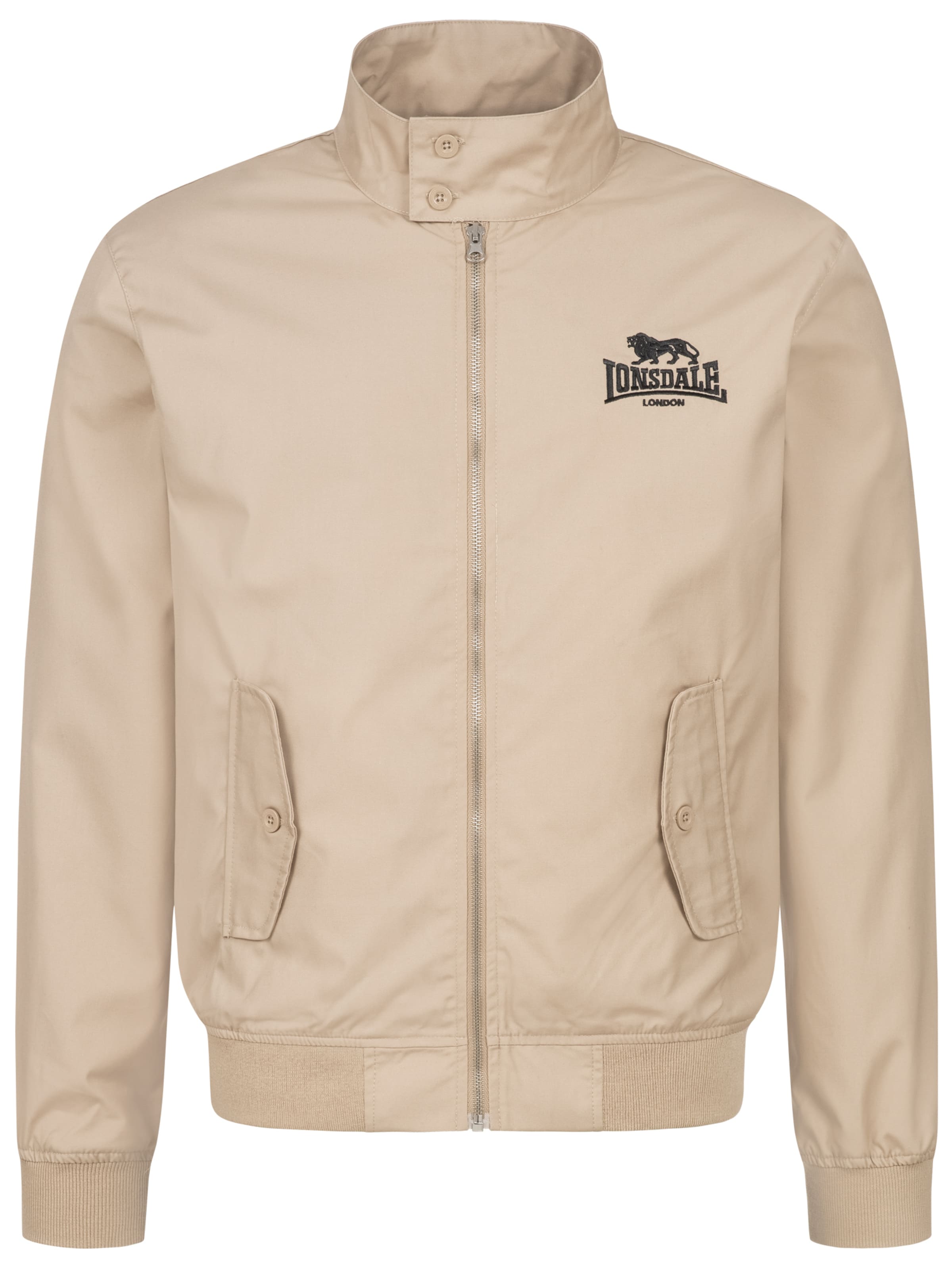 Veste mi-saison 'Harrington' LONSDALE en beige : devant