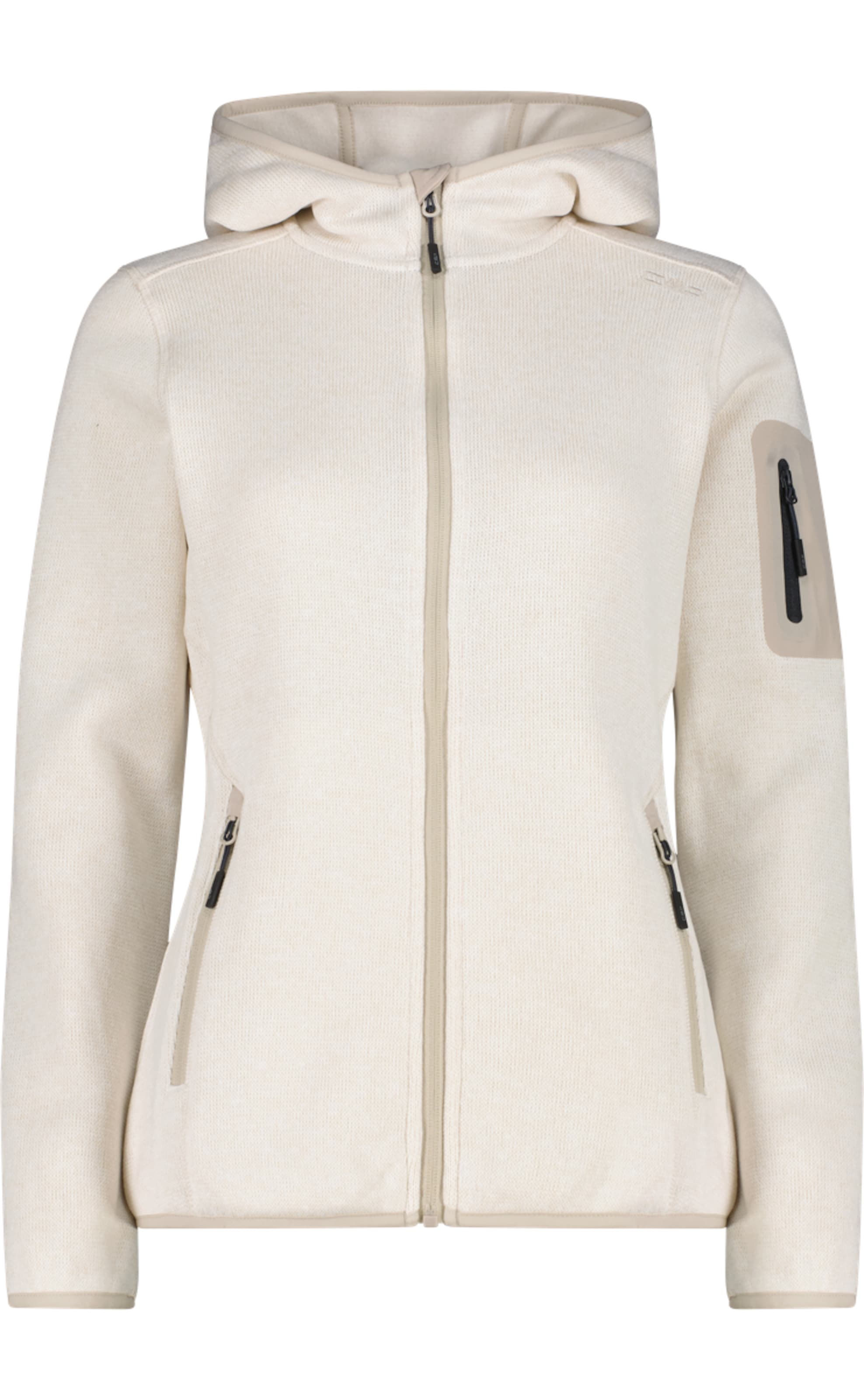 CMP Fleecejacke in Beige: Vorderseite