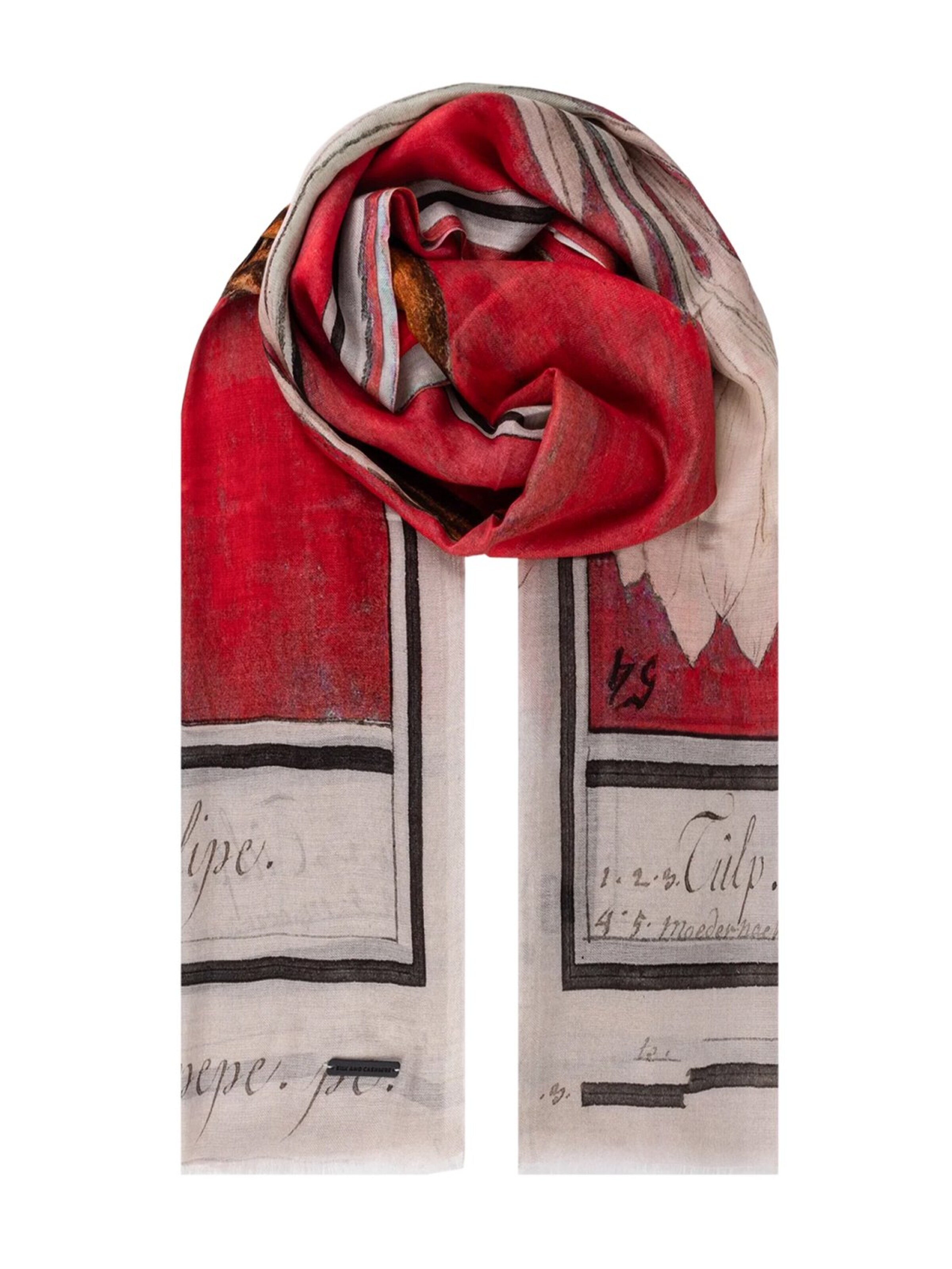 Écharpe SILK & CASHMERE en rouge