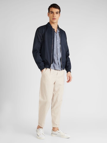 Coupe regular Chemise Lindbergh en bleu