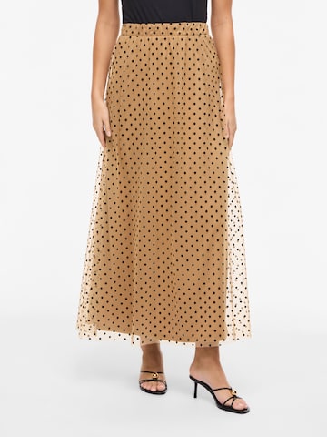 VILA Spódnica 'VIELSA' w kolorze brązowy: przód