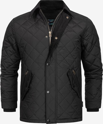 INDICODE JEANS Winter jacket 'ldos' in Black: front