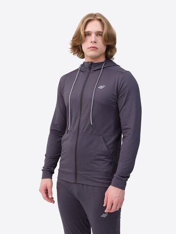 4F Sports sweat jacket in Grey: front