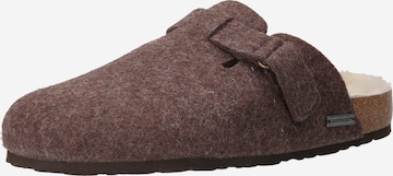 SHEPHERD Herren - Slipper 'Valdemar' in Braun: predná strana