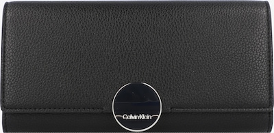 Calvin Klein Wallet 'Luxe Trifold' in Black / Silver, Item view