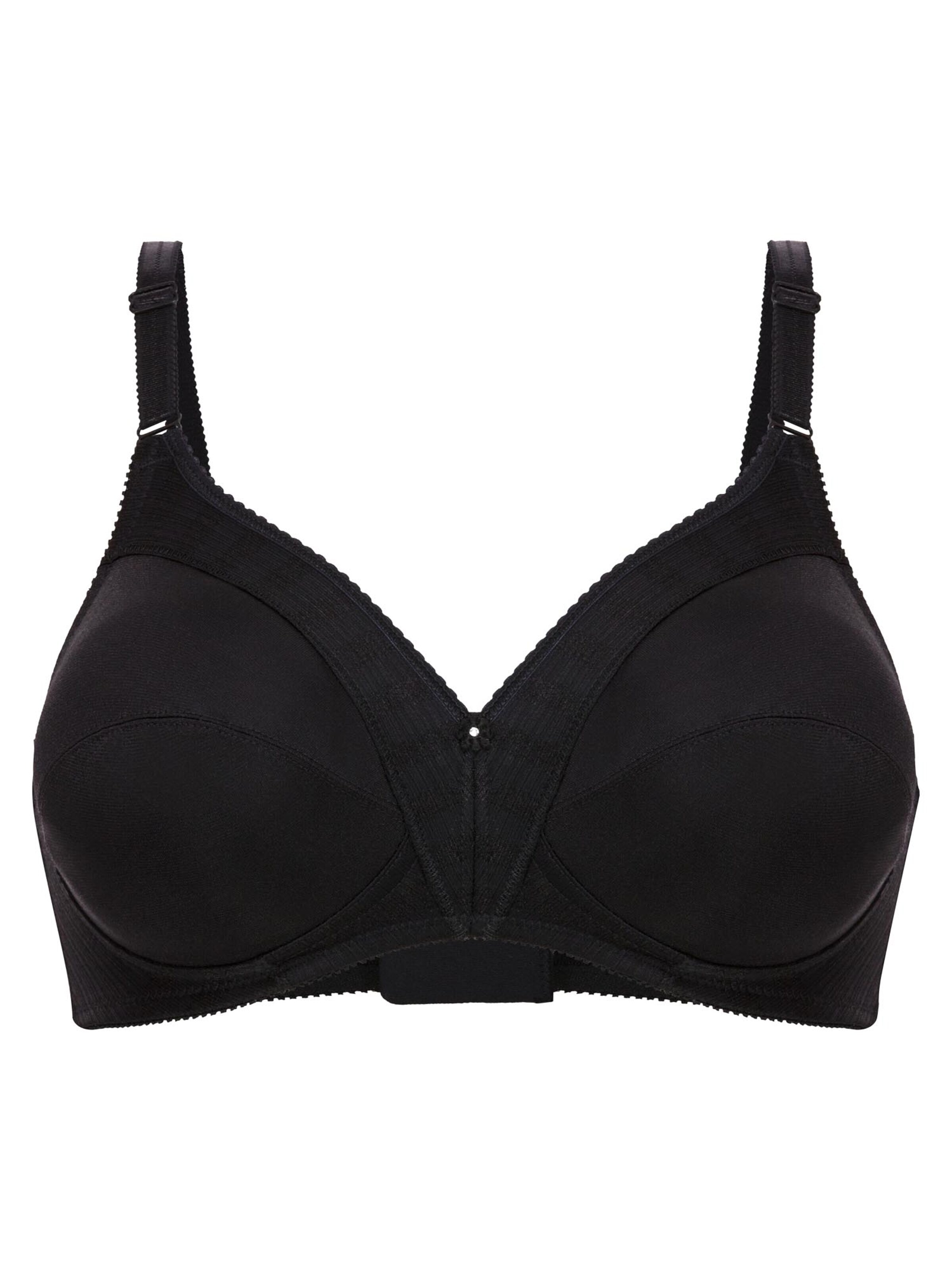 FELINA Minimiser Bra 'Weftloc' in Black: front