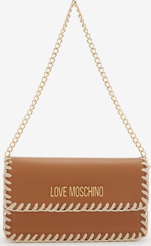 Love Moschino Shoulder Bag in Brown: front