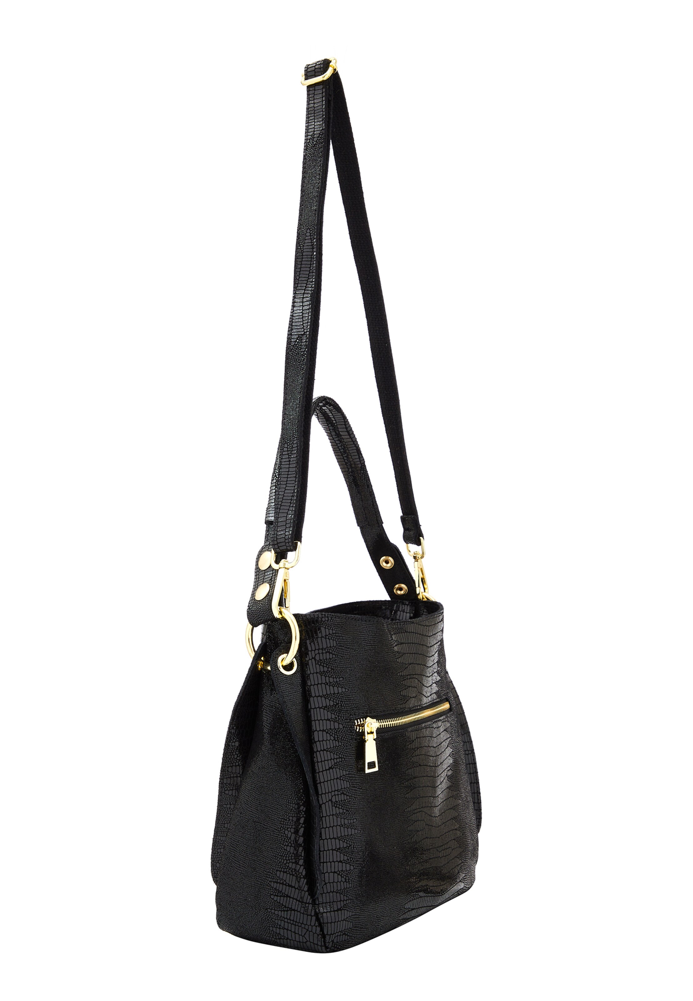 faina Torba za čez ramo | črna barva