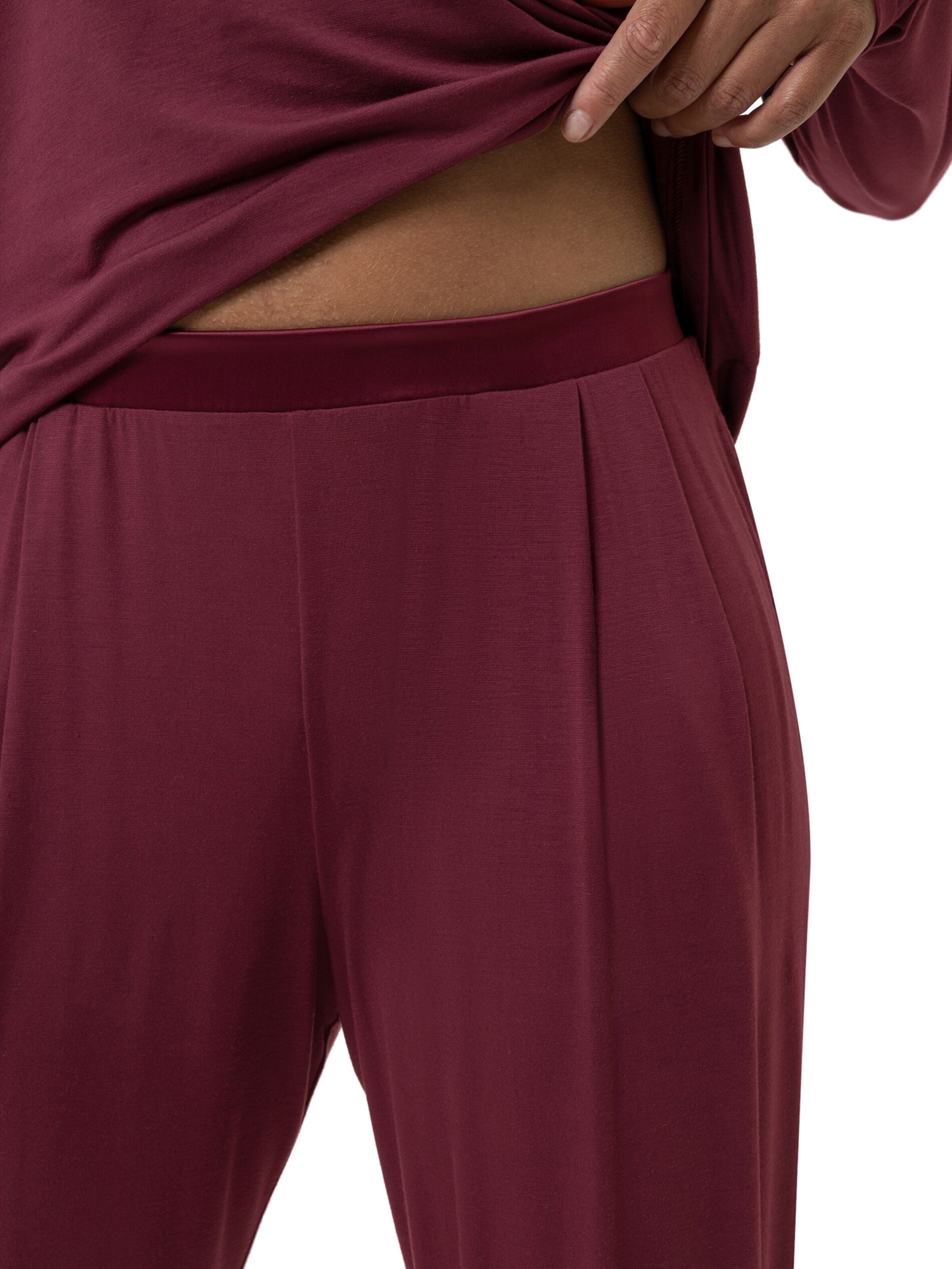 Mey Skinny Pajama pants 'Pure Chic' in Red