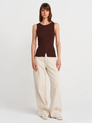 Dilvin Knit Cardigan 'Strickjacken' in Brown