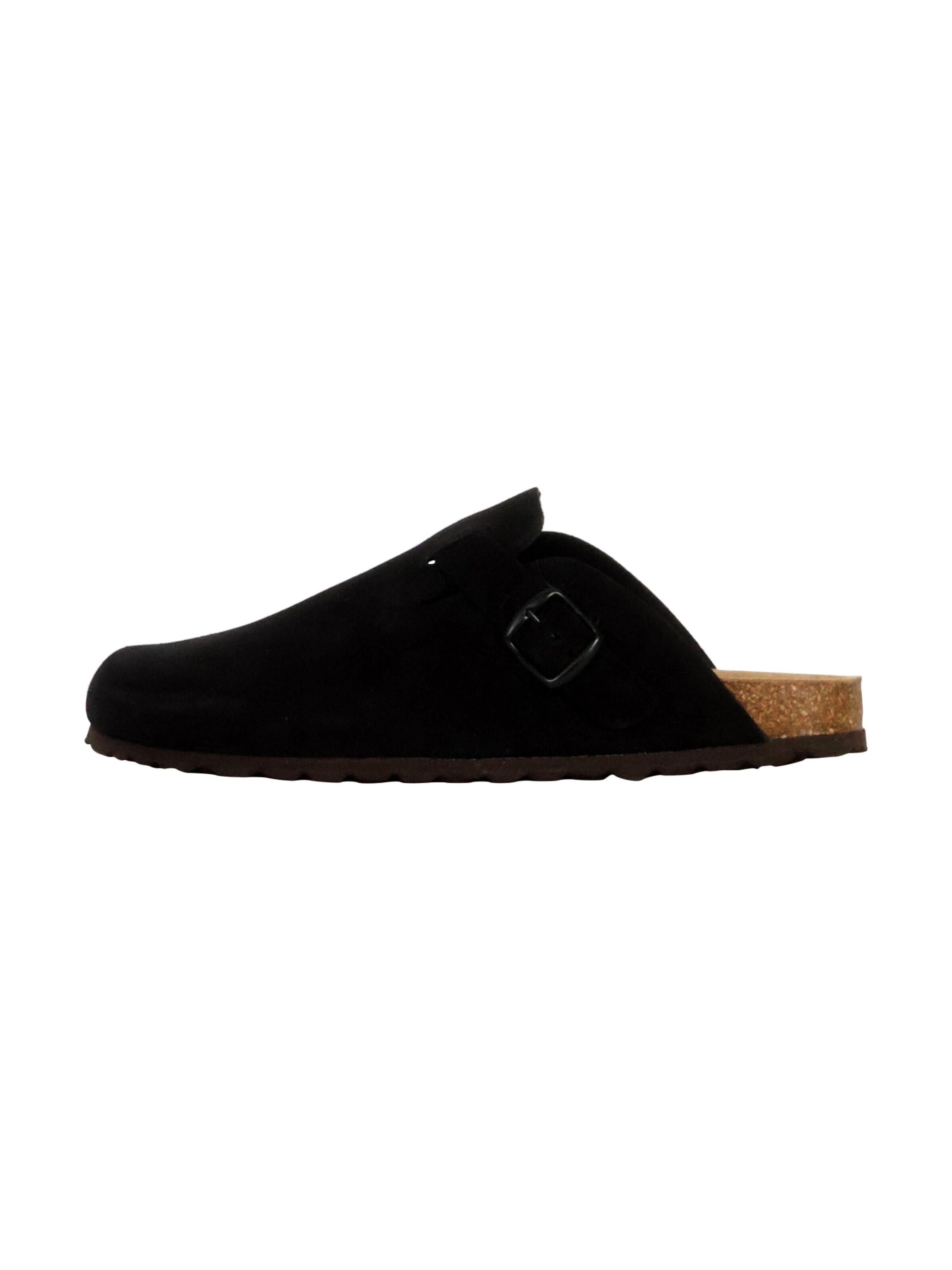 The Divine Factory Mule 'Joasis-Lederpantoletten' in Black: front