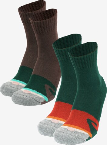 ROGO Socks 'Zwerge' in Green: front