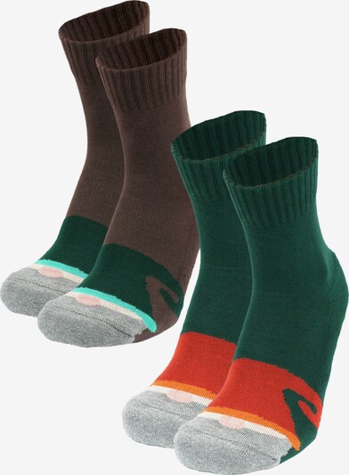 ROGO Socks 'Zwerge' in Brown / Green, Item view
