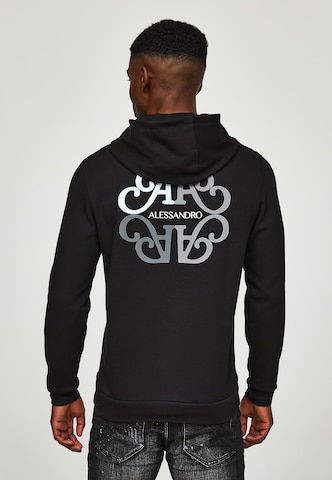 Alessandro Zavetti Sweatshirt 'Vicolo' in Black