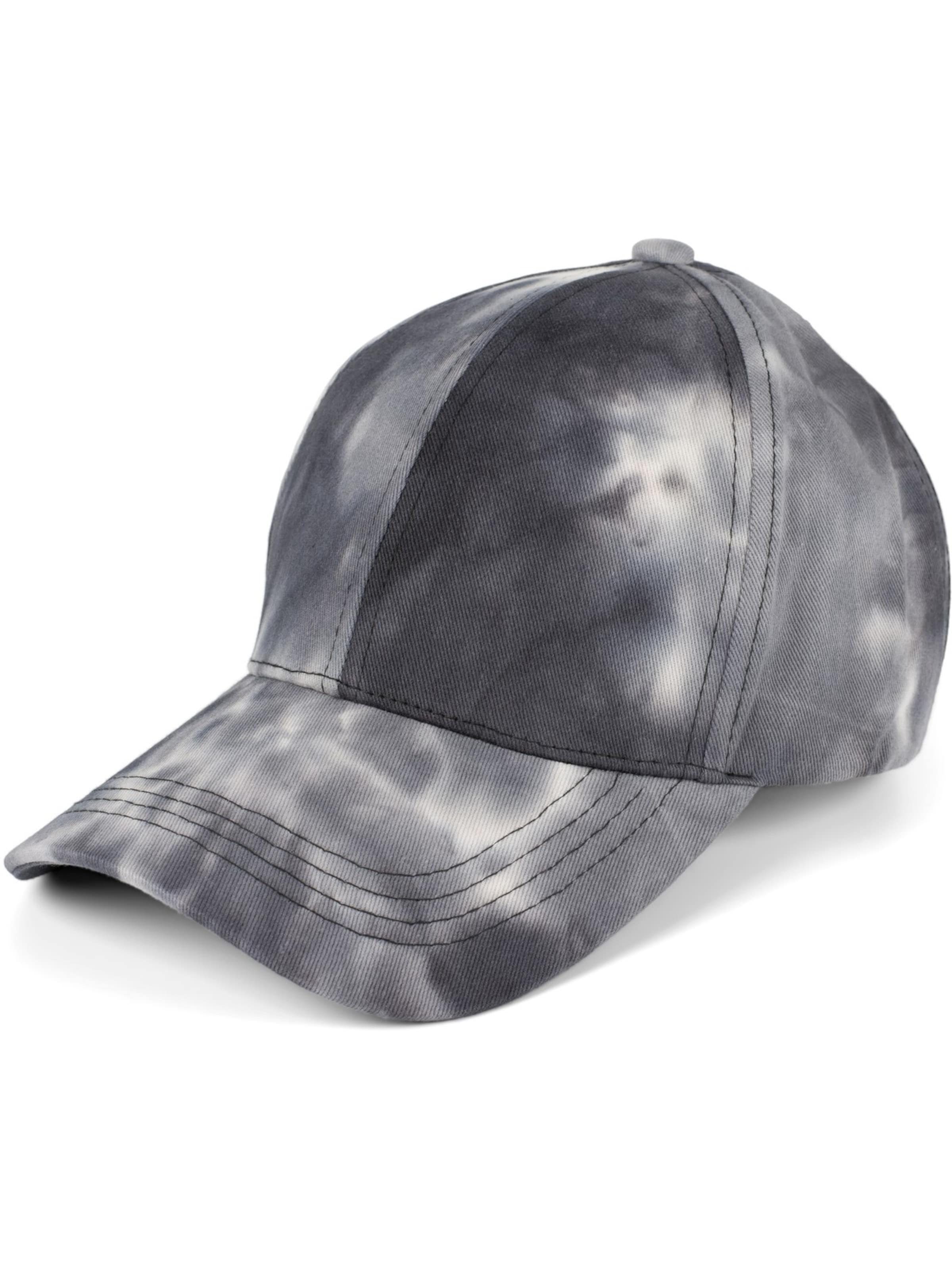 styleBREAKER Cap 'Baseballcap mit Batik Muster'‌‌‌‌ in Schwarz: Vorderseite