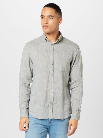 FYNCH-HATTON Regular fit Button Up Shirt in Green: front