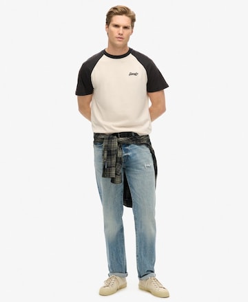 Superdry Μπλουζάκι 'ESSENTIAL' σε μπεζ