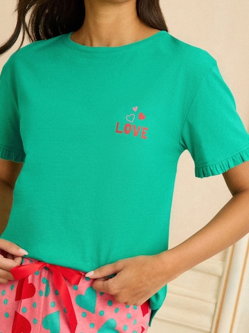 zaļš love & roses Pidžama