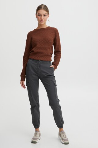 Oxmo Tapered Cargohose in Grau