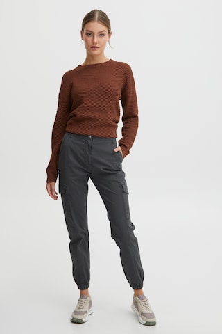 Oxmo Tapered Cargobroek in Grijs