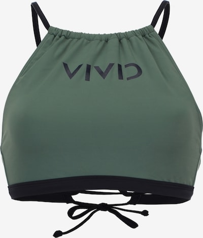 VIVID Bikinitop in 65 in dunkelgrün / schwarz, Produktansicht