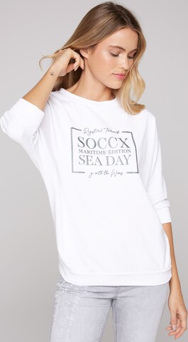 Soccx Sweatshirt in Weiß