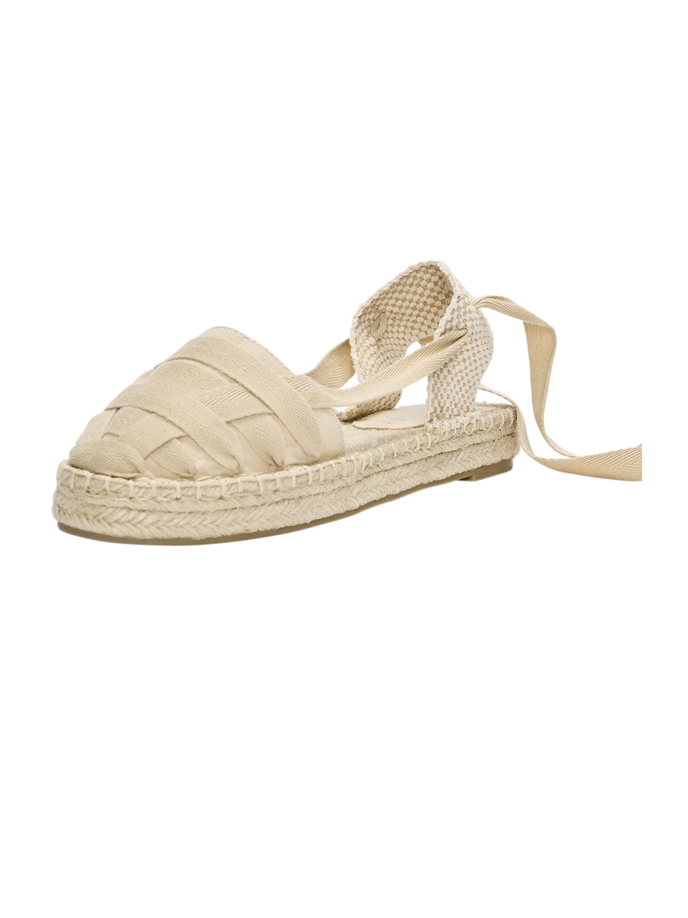 Pull&Bear Espadrill i beige: framsida