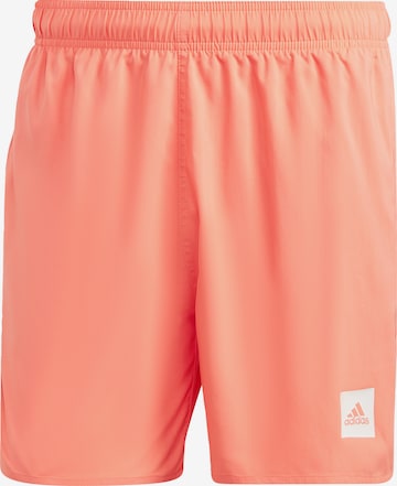 ADIDAS SPORTSWEAR Swimming Trunks in Orange: front