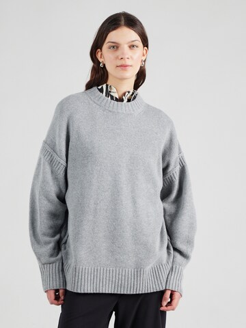 TOPSHOP Oversized sweater in Grey: front