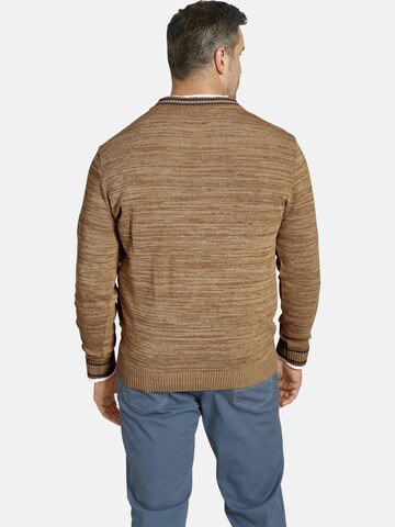 Pull-over ' Earl Quinton ' Charles Colby en marron