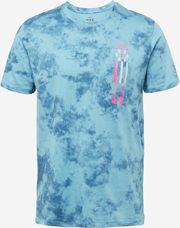 T-Shirt fonctionnel UNDER ARMOUR en bleu : devant