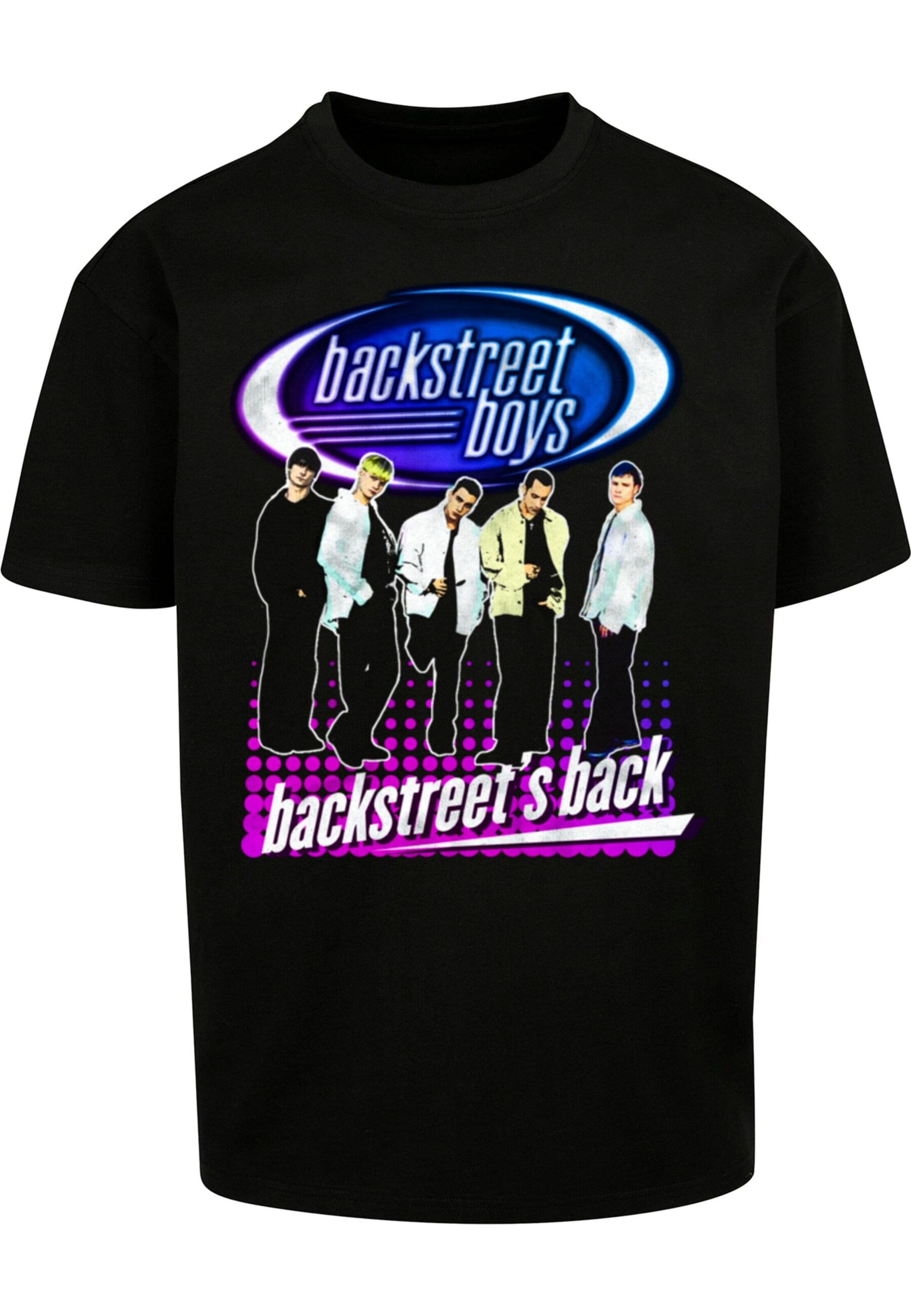 T-Shirt 'Backstreet Boys' Merchcode en noir : devant