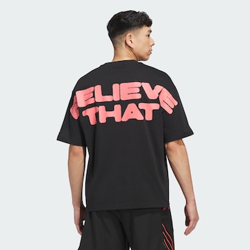 ADIDAS PERFORMANCE Funktionsshirt 'Anthony Edwards Believe That' in Schwarz: Vorderseite