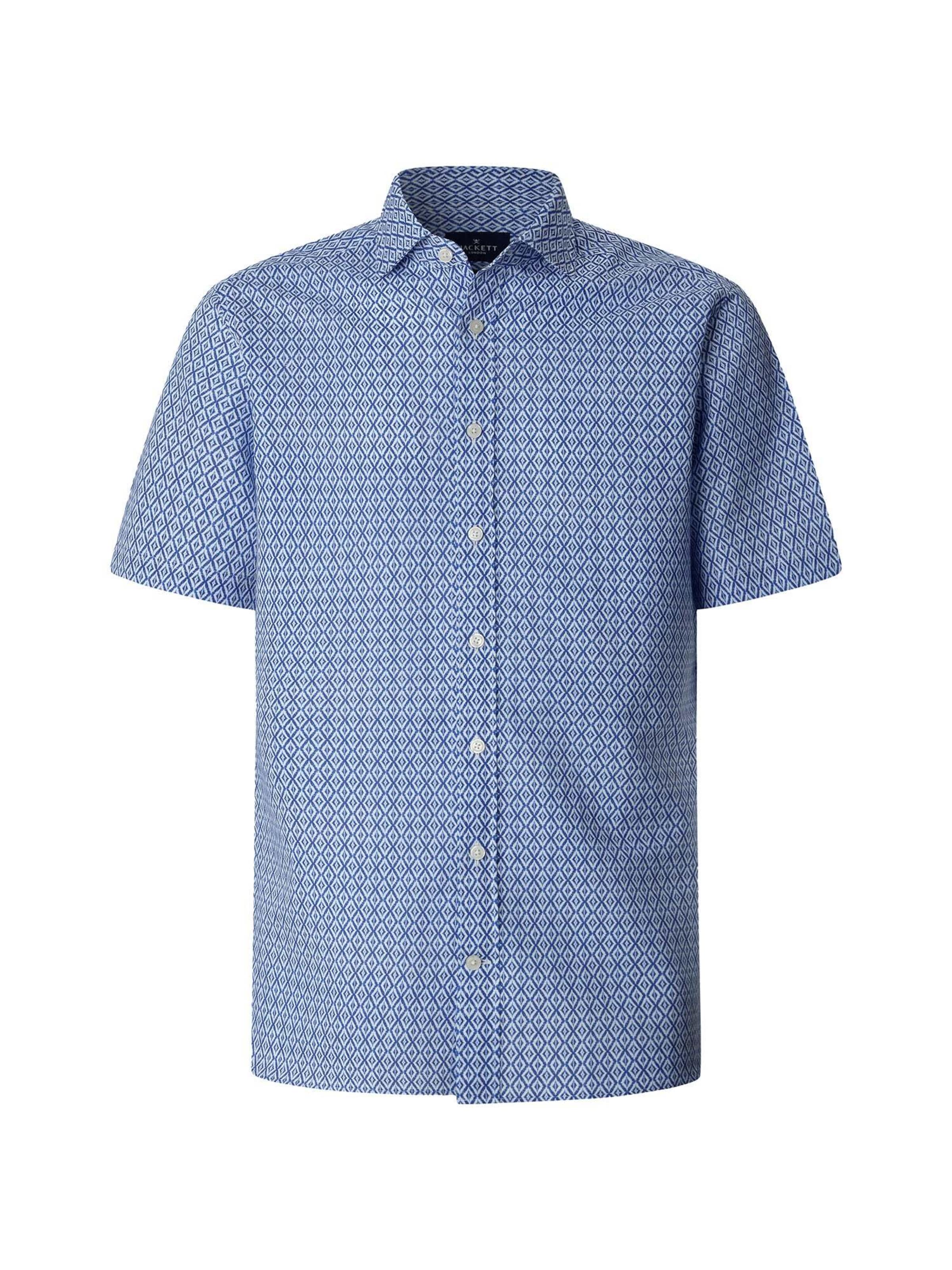 Hackett London Regular fit Button Up Shirt 'Clay' in Blue: front