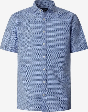 Hackett London Regular fit Button Up Shirt 'Clay' in Blue: front