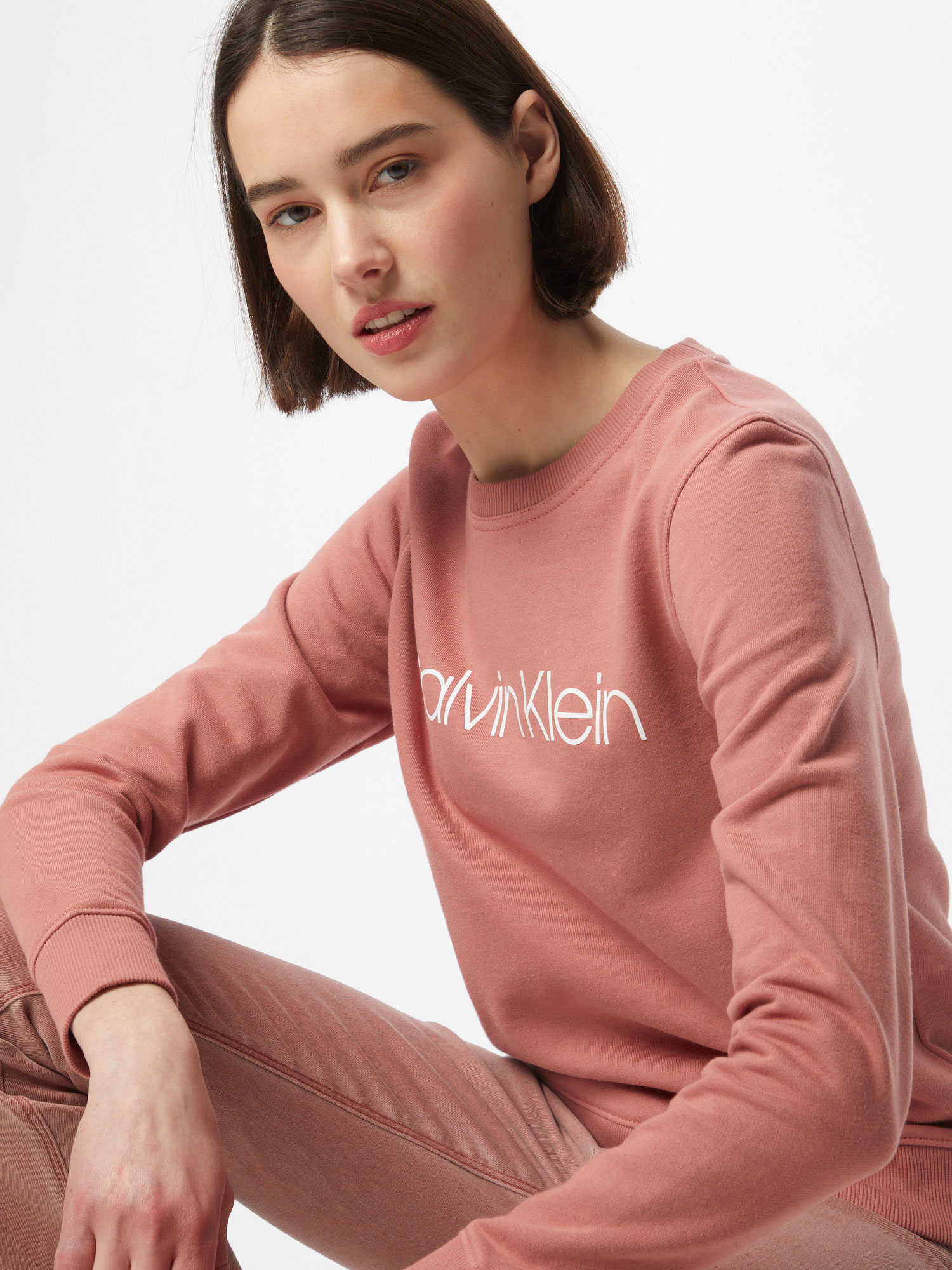 Calvin Klein Sweatshirt in Altrosa 