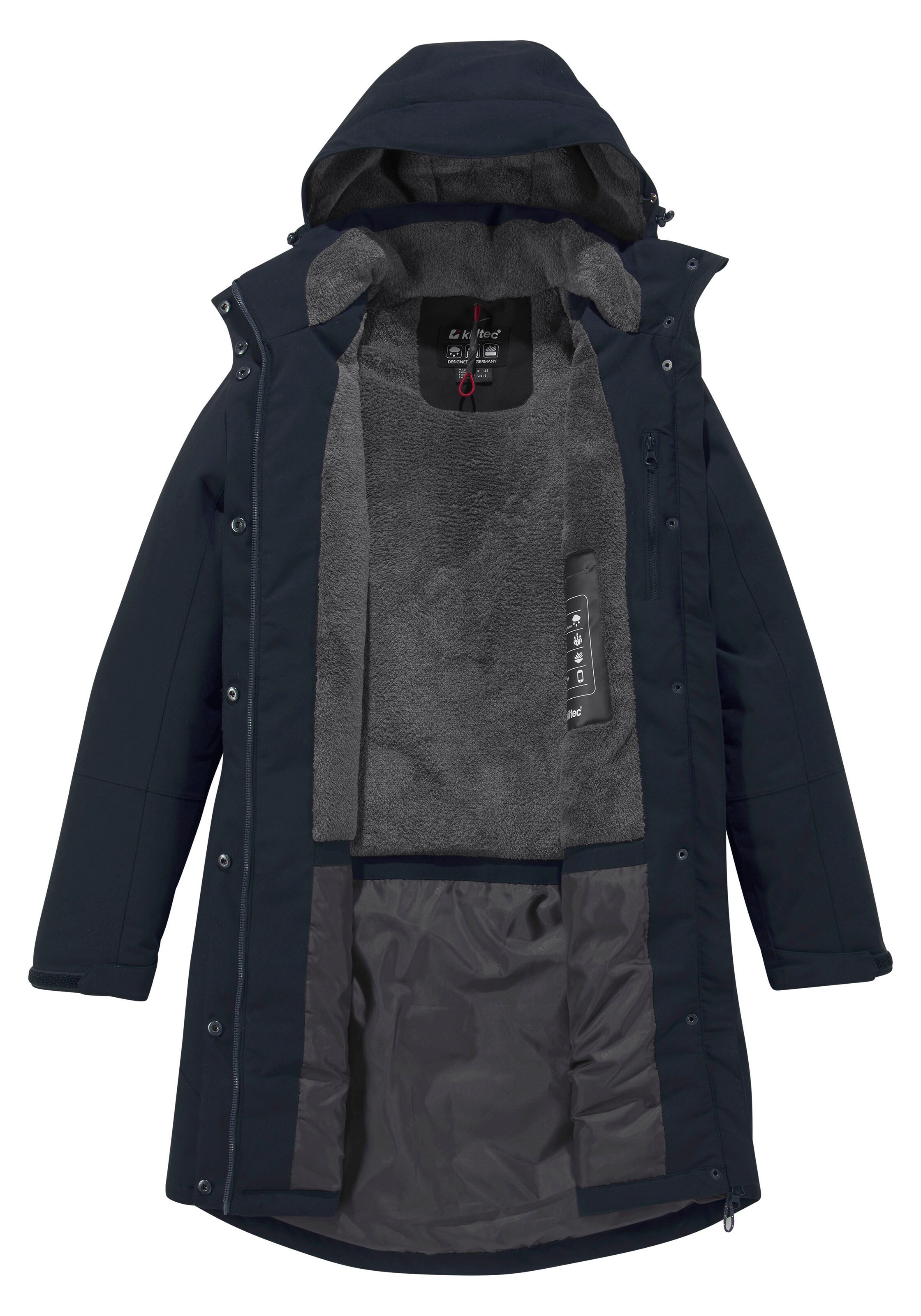 KILLTEC Between-Seasons Parka in Blue