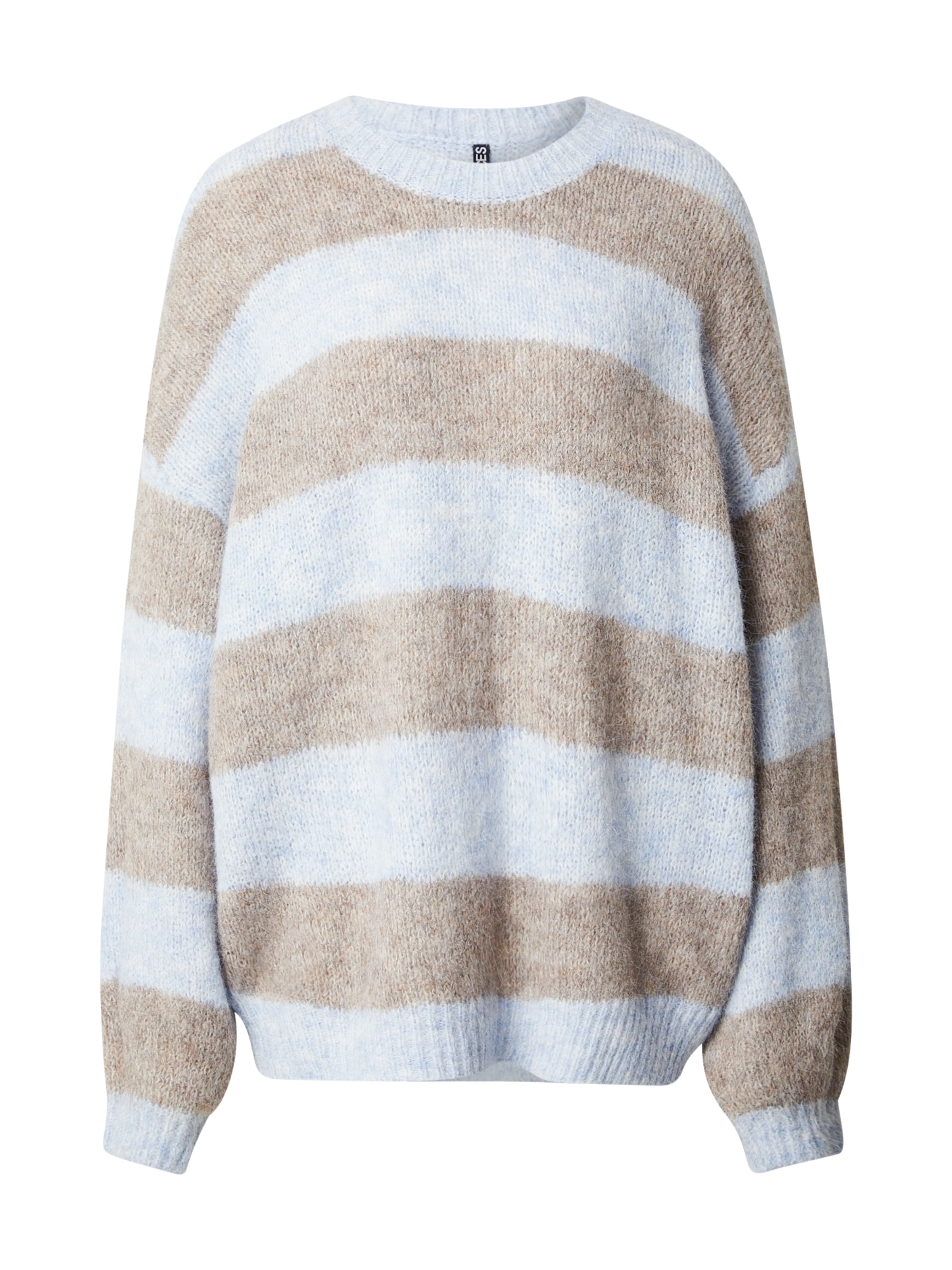 PIECES Pull-over 'PCRASMINE' en bleu clair / noisette, Vue avec produit