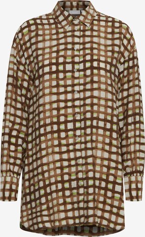 Fransa Blouse 'Misa' in Beige: voorkant