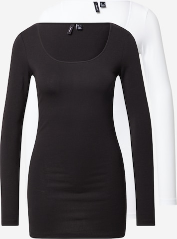 VERO MODA Shirt in Zwart: voorkant