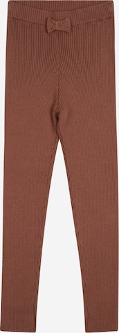 Hust & Claire Skinny Leggings in Brown: front