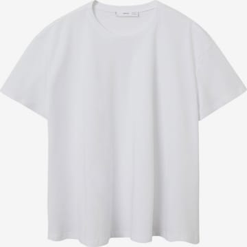 MANGO Тениска 'PANUELO' в бяло: отпред