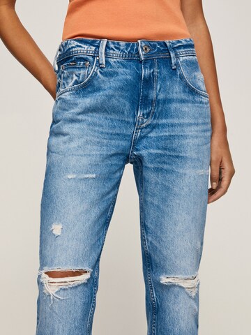 Pepe Jeans Lużny krój Jeansy 'Violet' w kolorze niebieski